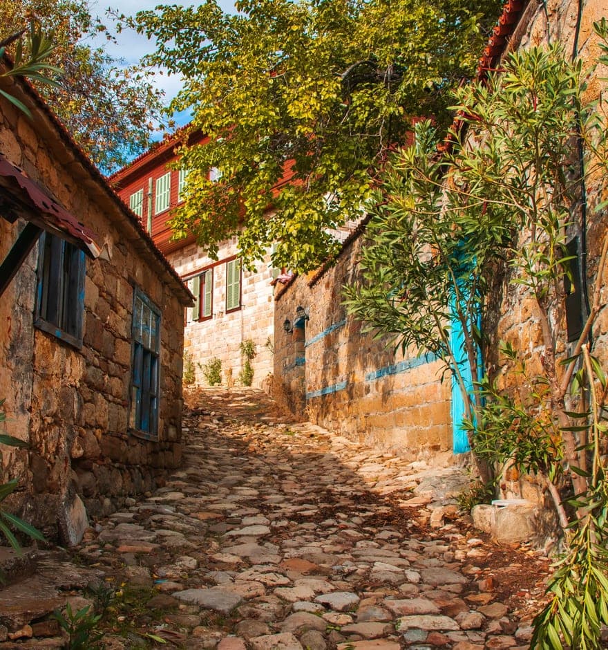 Cunda taş sokak fotoğrafı
